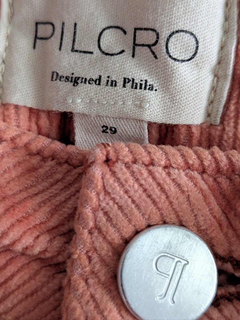 Pilcro The Kenna Heritage Mid-Rise Barrel Pants Jeans Corduroy Edition Size 29 - Picture 7 of 11